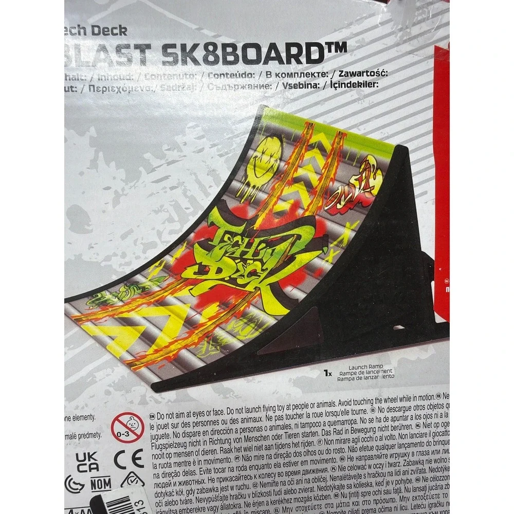 Tech Deck Shred N Blast SK8Board Figure Ramp Launcher Set New Sealed
